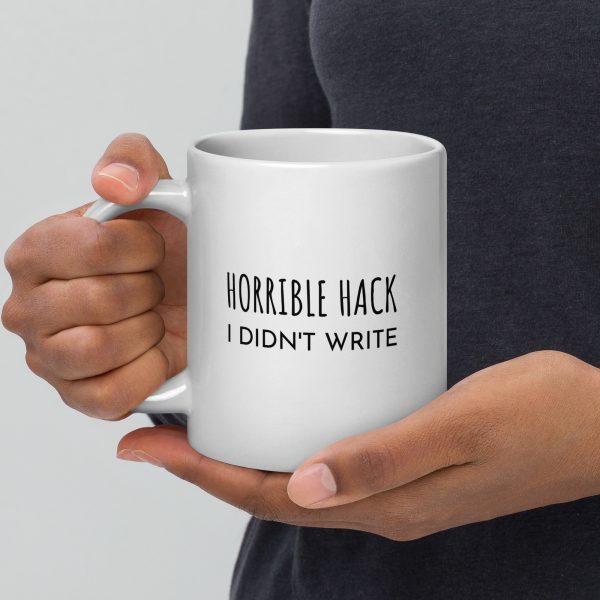 White Glossy Mug - Horrible hack I didn't write - Image 3